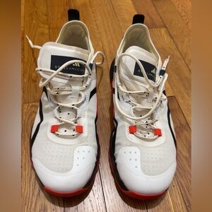 adidas Men's White and Orange Athletic Shoes